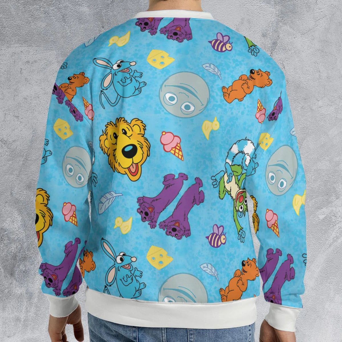 Bear in the Big Blue House All-over Print Sweatshirt