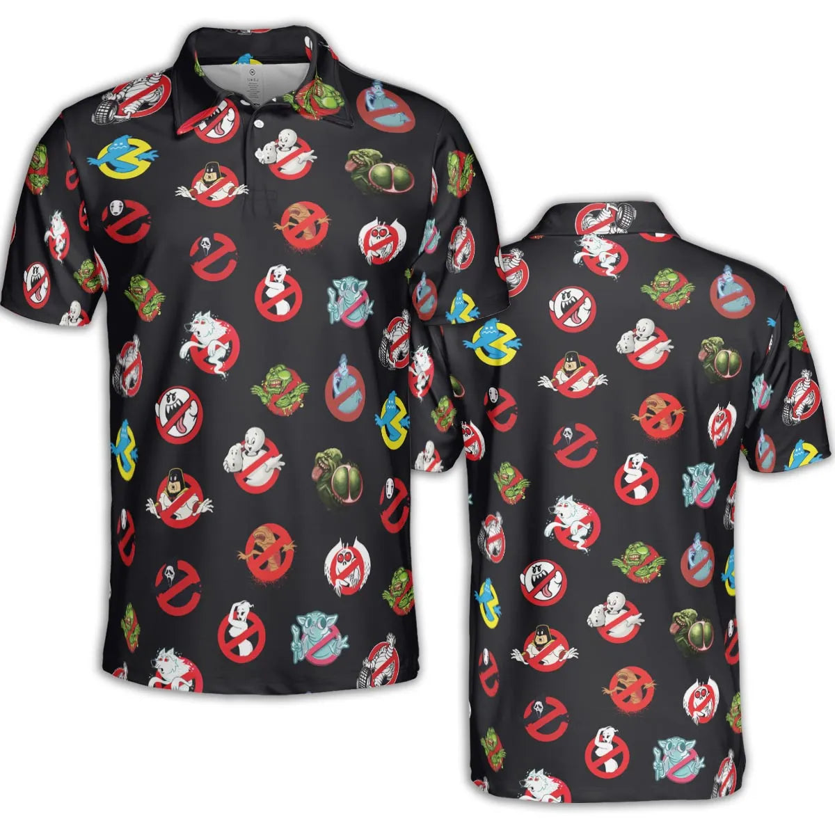 No Ghost Exists Ghostbusters AOP Men/Women Polo Shirt