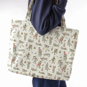 Bad Tempered Rodents Monty Python Large Tote Bag