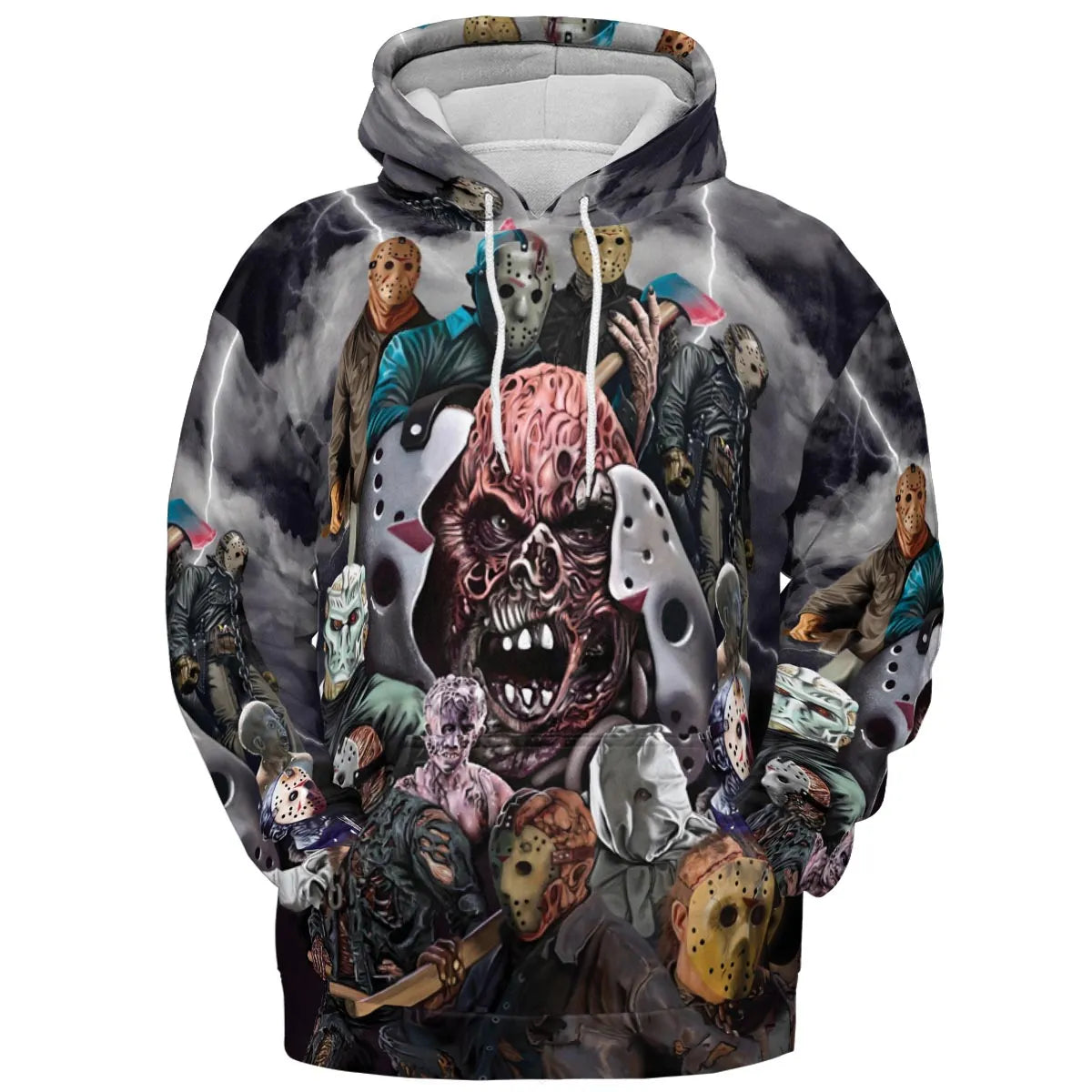 Jason Voorhees Evolution All-over Print Hoodie