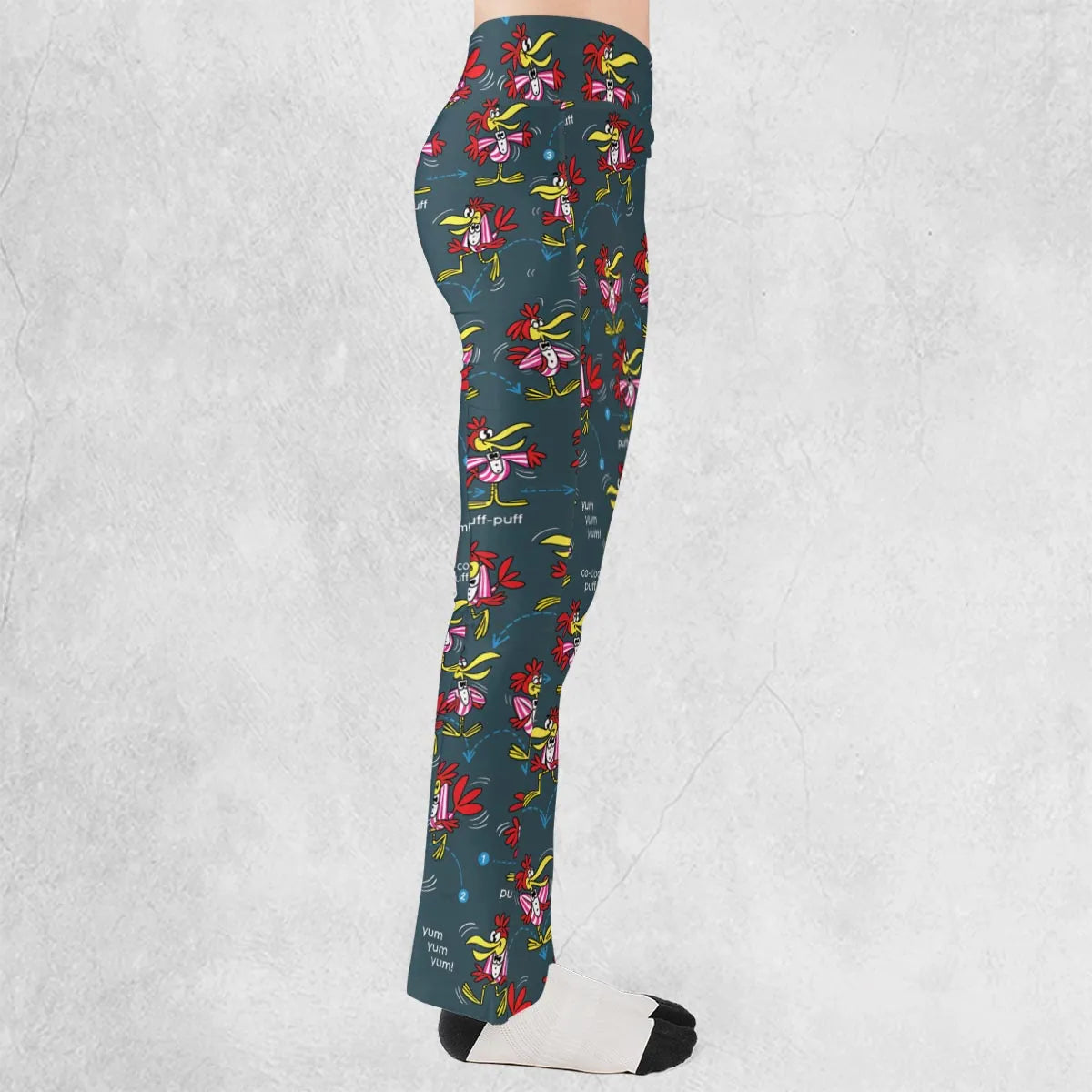Do The Cuckoo Bird Stomp Flare Leggings