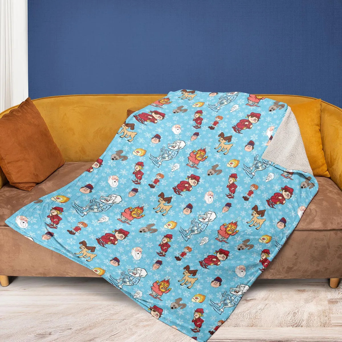 A Miser Brothers The Year Without a Santa Claus Fleece Blanket