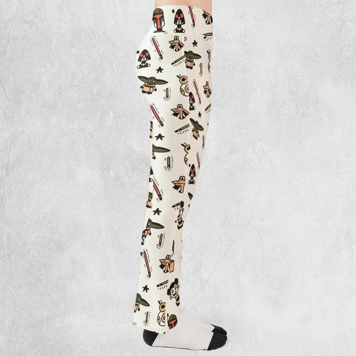 Retro Galaxy Star Wars Flare Leggings