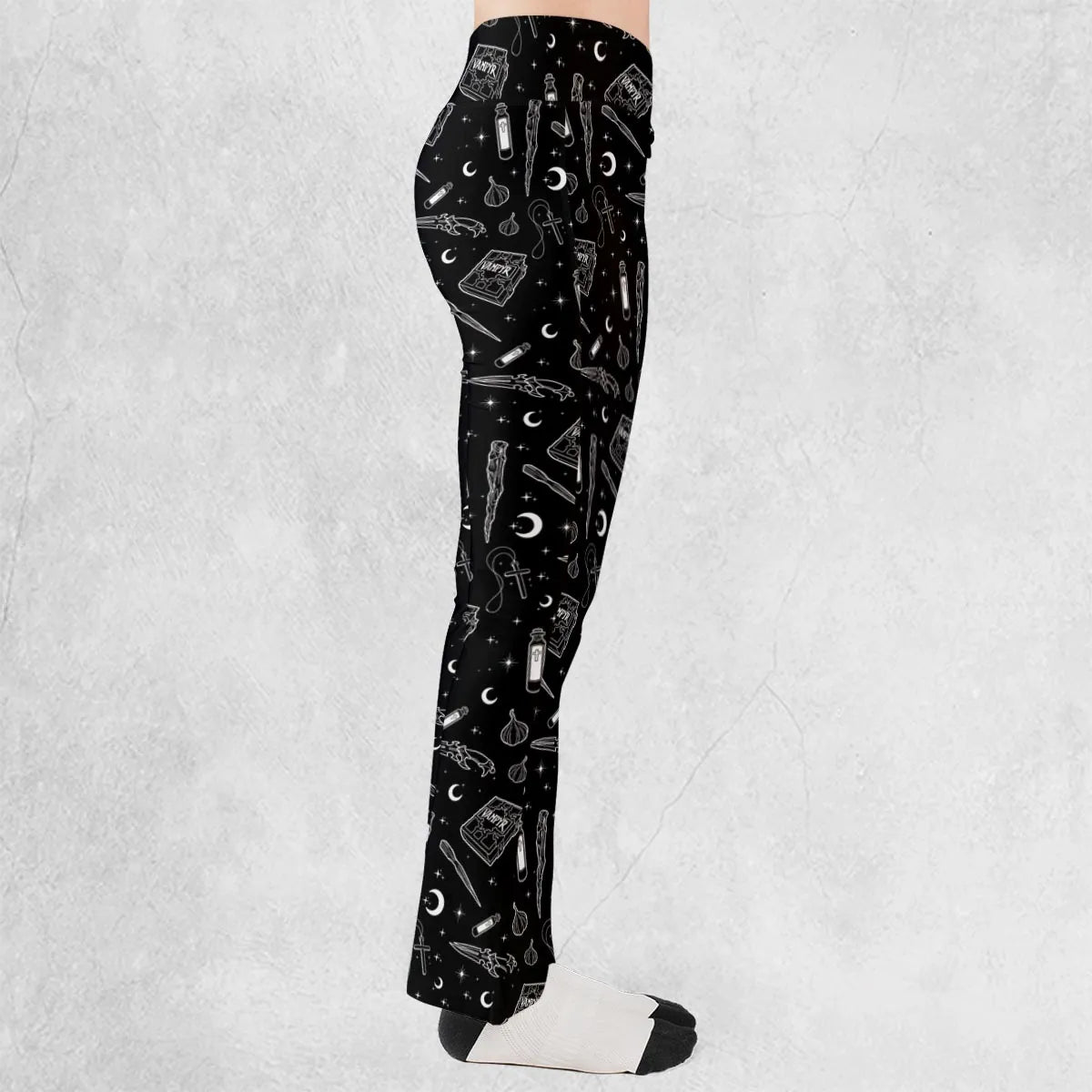 Buffy The Vampire Slayer Items Pattern Flare Leggings
