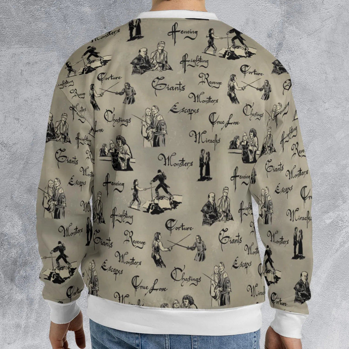 Hencing Fighting The Princess Bride All-over Print Sweatshirt