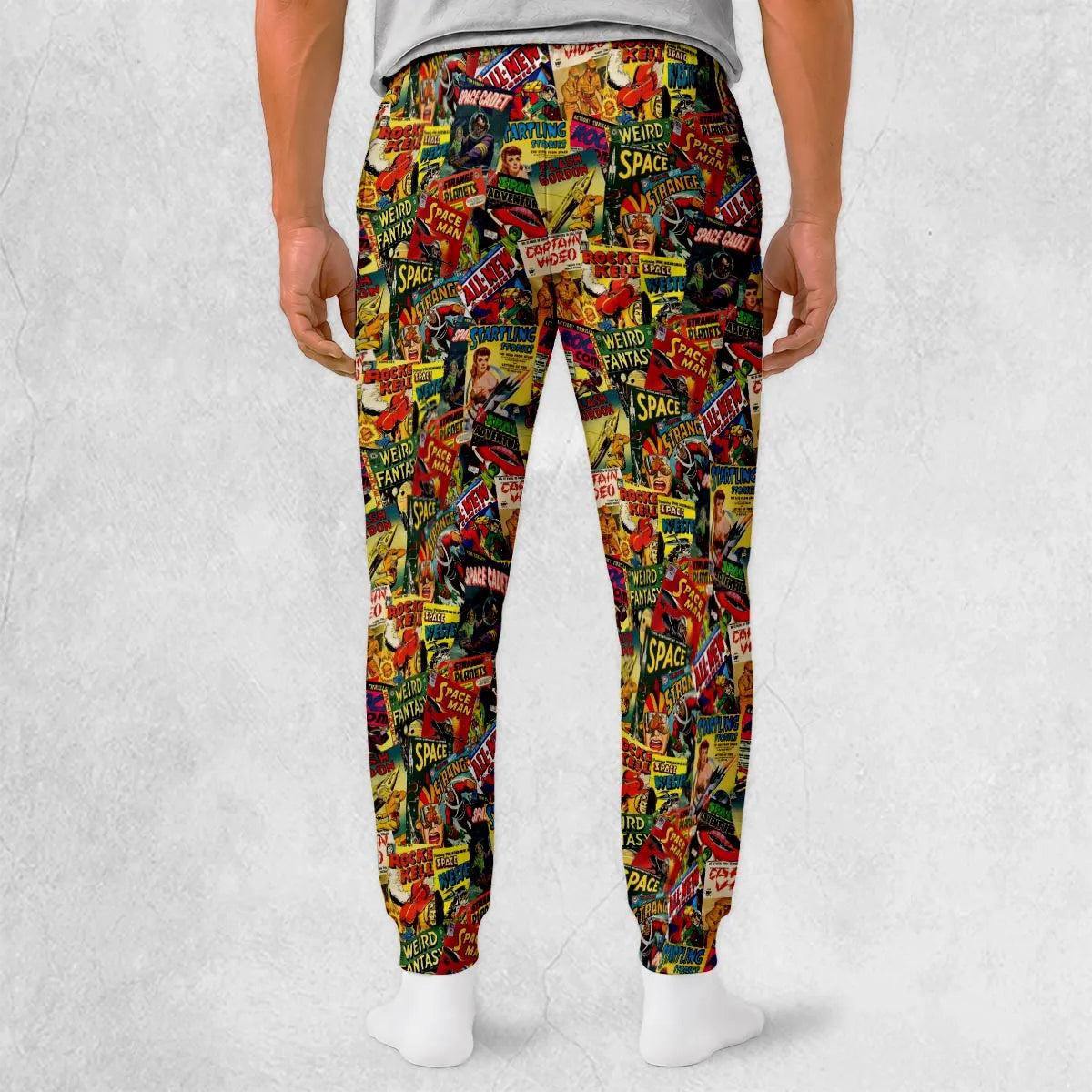 Vintage Science Fiction Sci-Fi Sweatpants