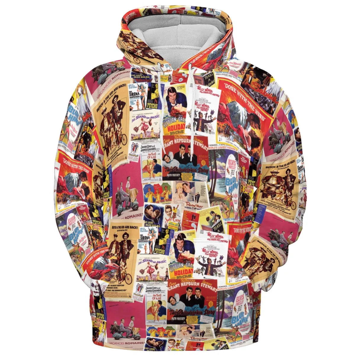 Hollywood Classics Collage All-over Print Hoodie
