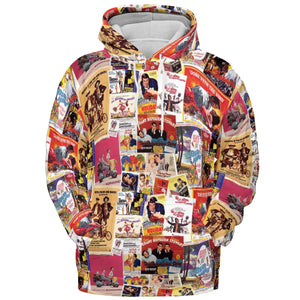 Hollywood Classics Collage All-over Print Hoodie