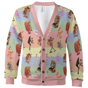 Spooky Monster Mash Cereal Monster Cardigan