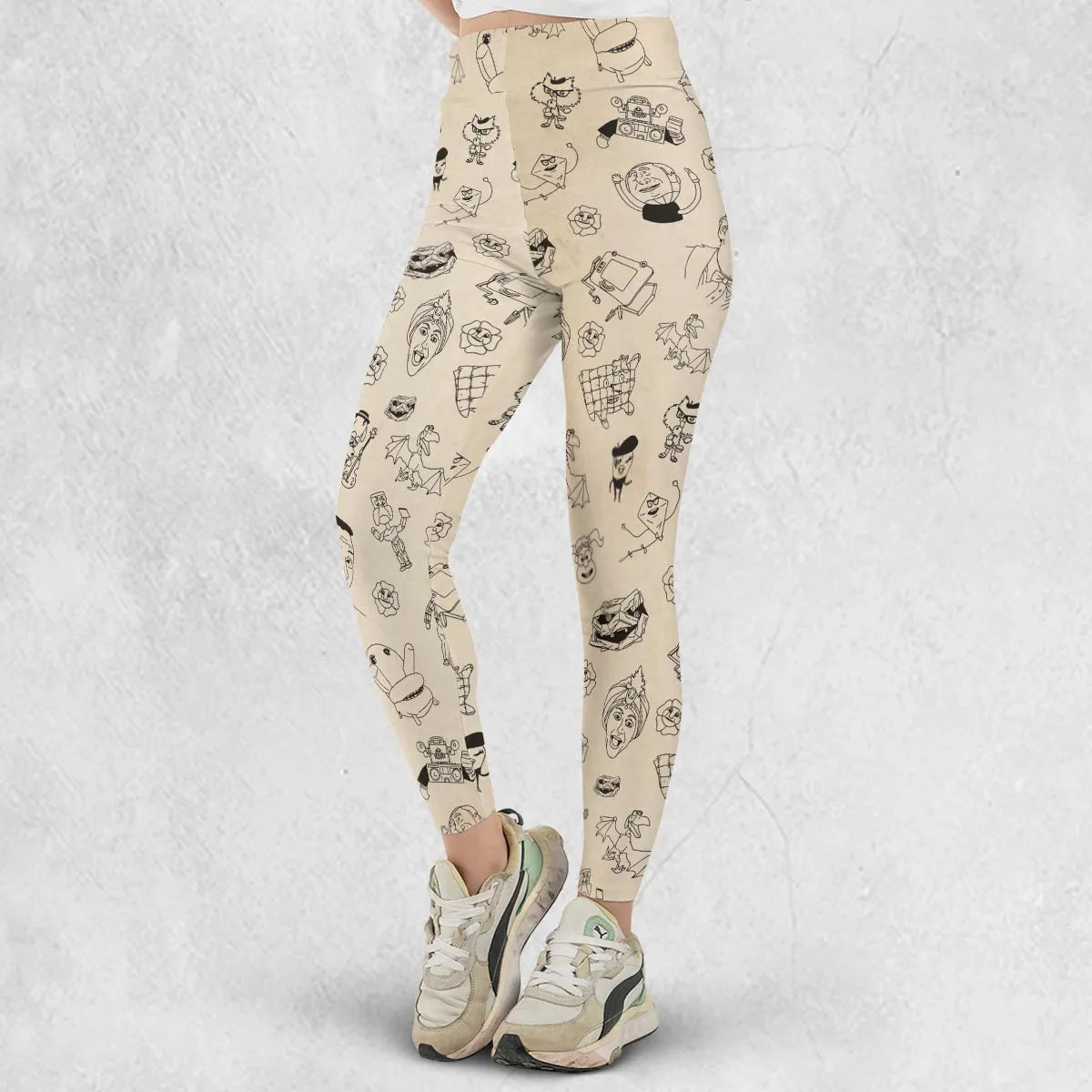 Pee-Wee's Playhouse Characters Legging