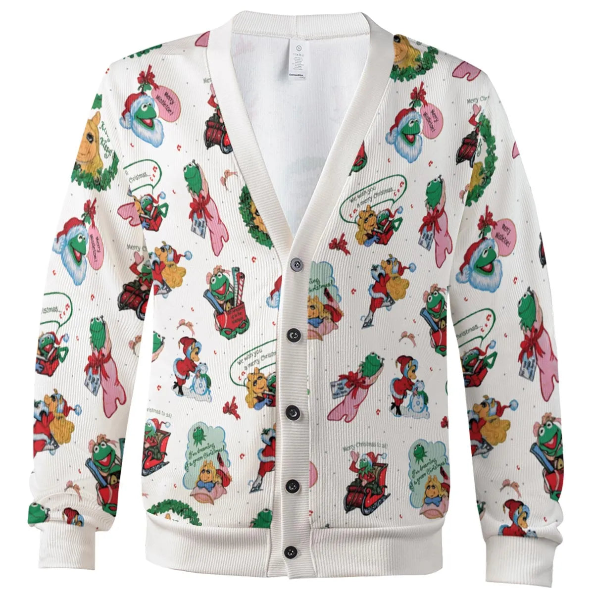 Green Christmas The Muppets Cardigan