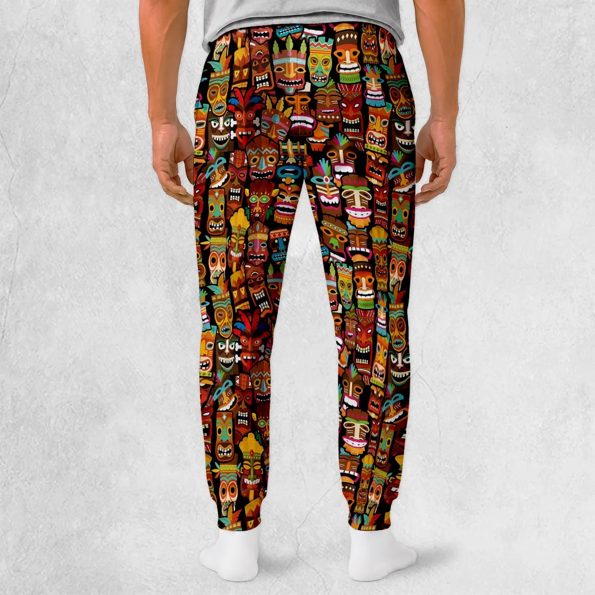 Tiki Pattern Sweatpants