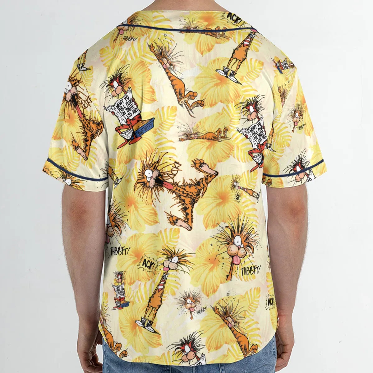Bill The Cat Bloom County Unisex Baseball Jersey