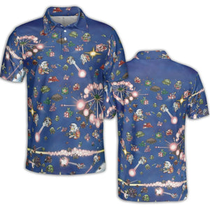 SD Gundam Battle AOP Men/Women Polo Shirt