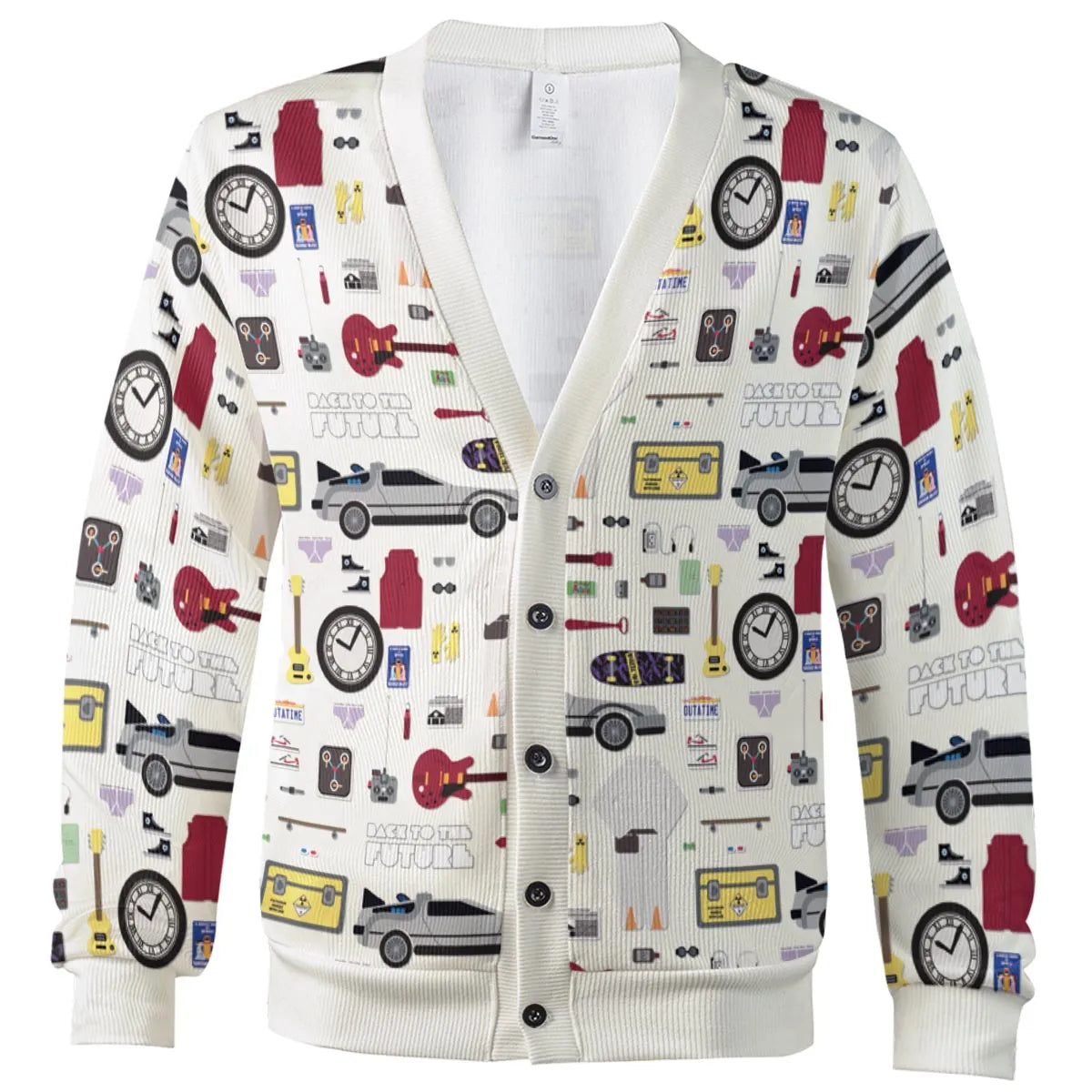 Back to the Future Pattern Cardigan