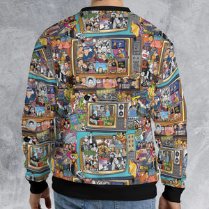 Timeless Memories of TV All-over Print Sweatshirt