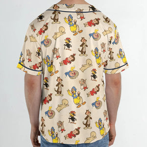 Harvey TV Stars Cartoon Characters Unisex Baseball Jersey
