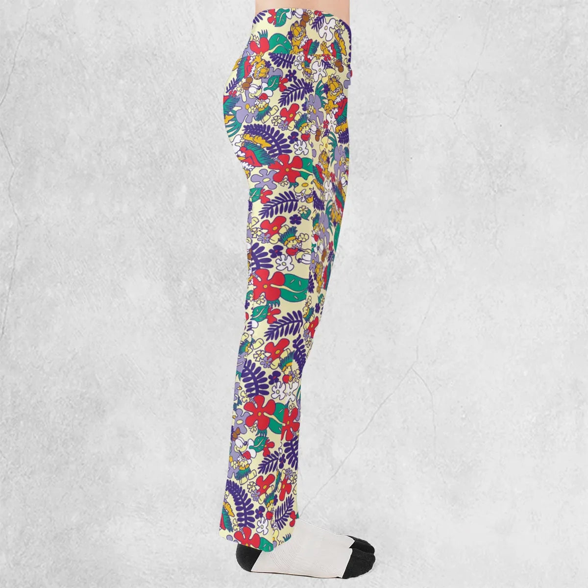 Aloha Garfield And Odie Flare Leggings