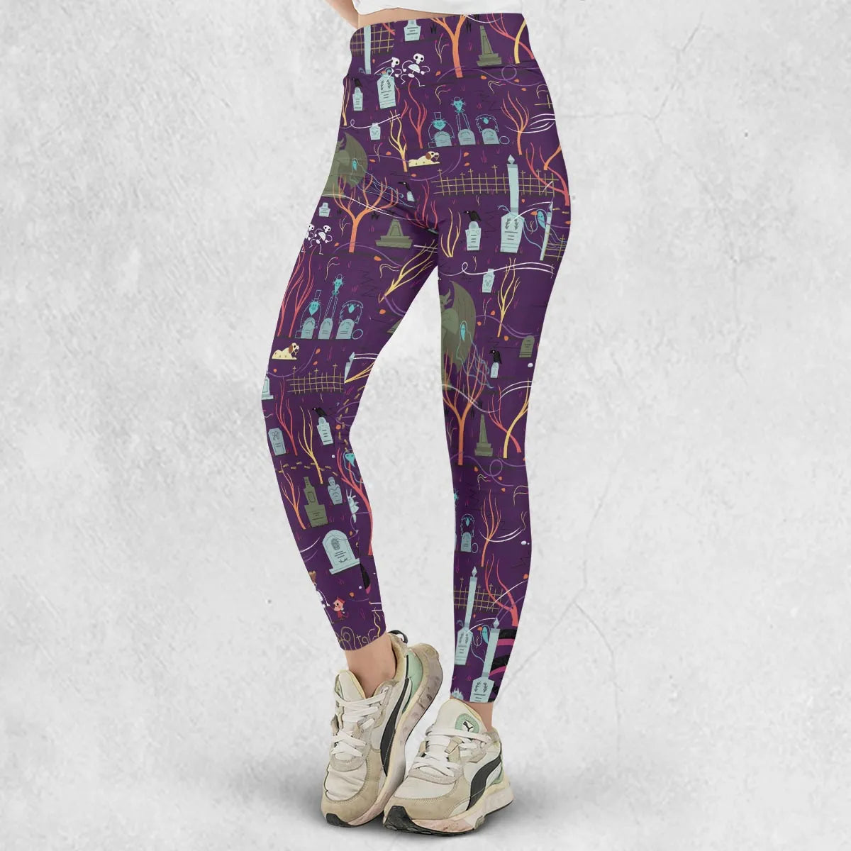 Nostalgic 80s 90s Spooky Scene Legging