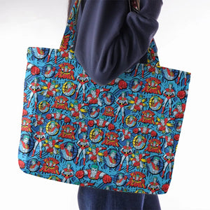 Hero of the Environment Captain Planet and the Planeteers Large Tote Bag