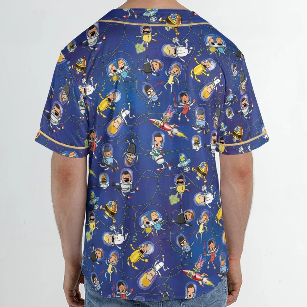 Outer Space Bob's Burgers Unisex Baseball Jersey