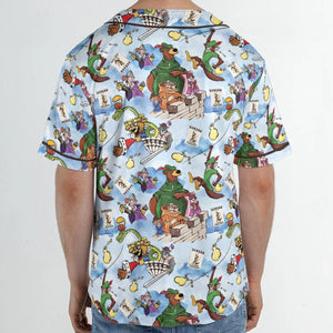 Robin Hood Characters Pattern Unisex Baseball Jersey
