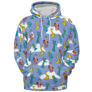Gumby Characters All-over Print Hoodie