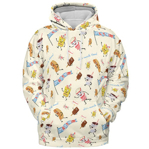 Let's All Go To The Lobby Retro Cartoon All-over Print Hoodie