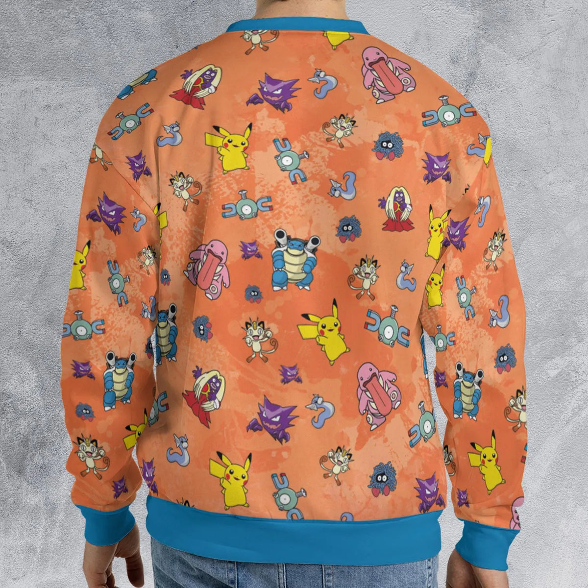 Pokemon Character Scatter All-over Print Sweatshirt