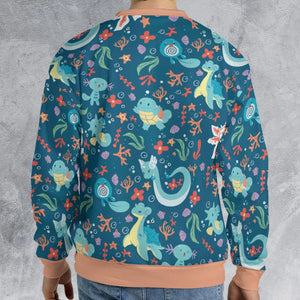 Water Pokemon Pattern All-over Print Sweatshirt