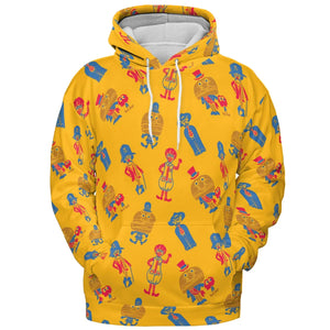Mcdonaldland Lineup All-over Print Hoodie