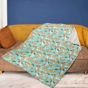 Bearded Dragon Pattern Fleece Blanket