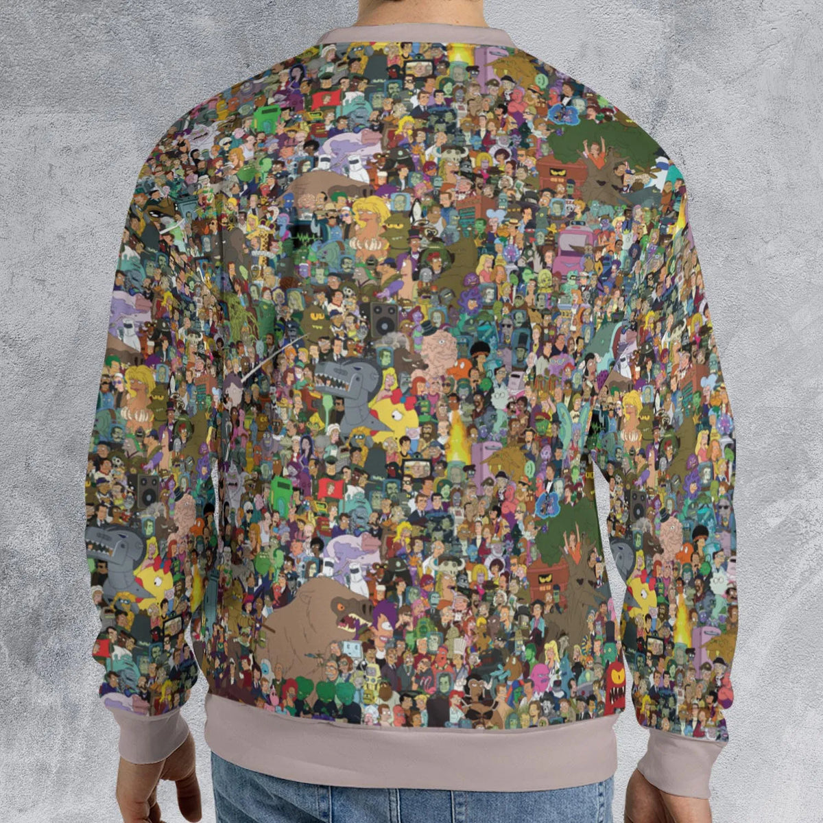 Futurama Characters All-over Print Sweatshirt