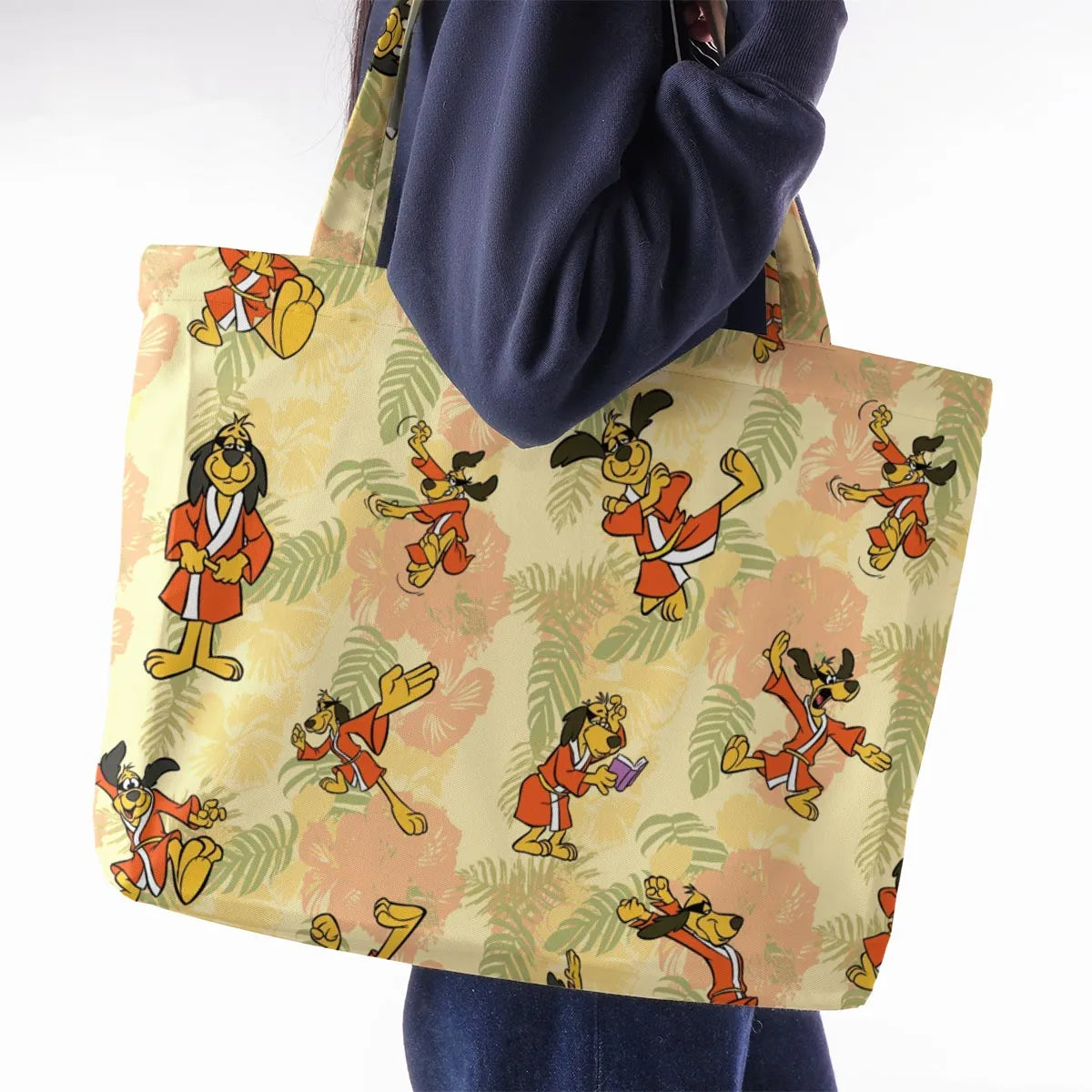 Kung Fu Dog Hong Kong Phooey Large Tote Bag