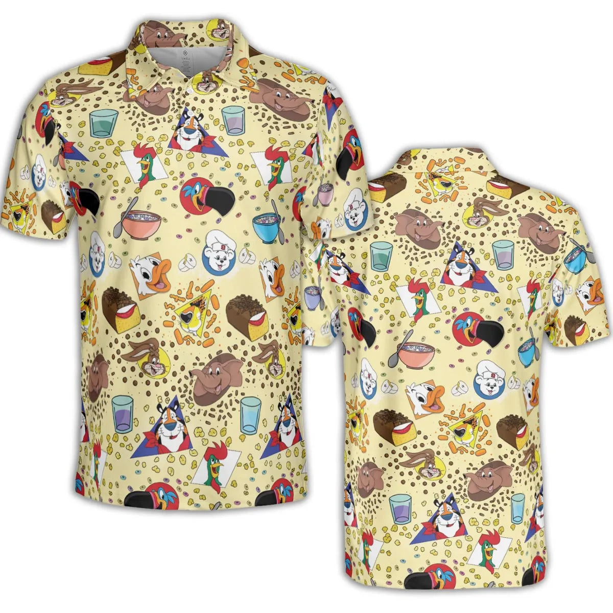 Bimbo Cheetos Cereal Mascot AOP Men/Women Polo Shirt