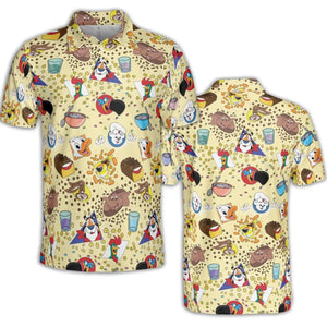 Bimbo Cheetos Cereal Mascot AOP Men/Women Polo Shirt