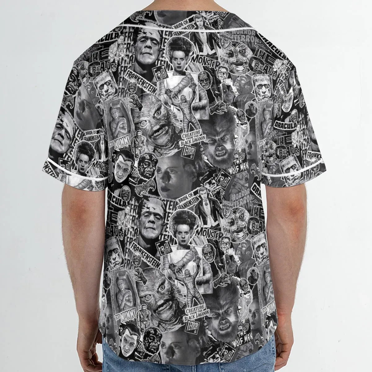 The Monsters Universal Classic Monsters Unisex Baseball Jersey