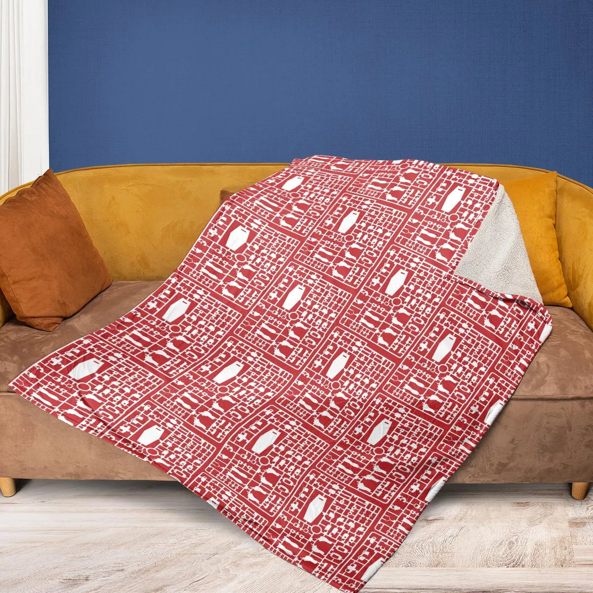 Gundam Runner Fleece Blanket