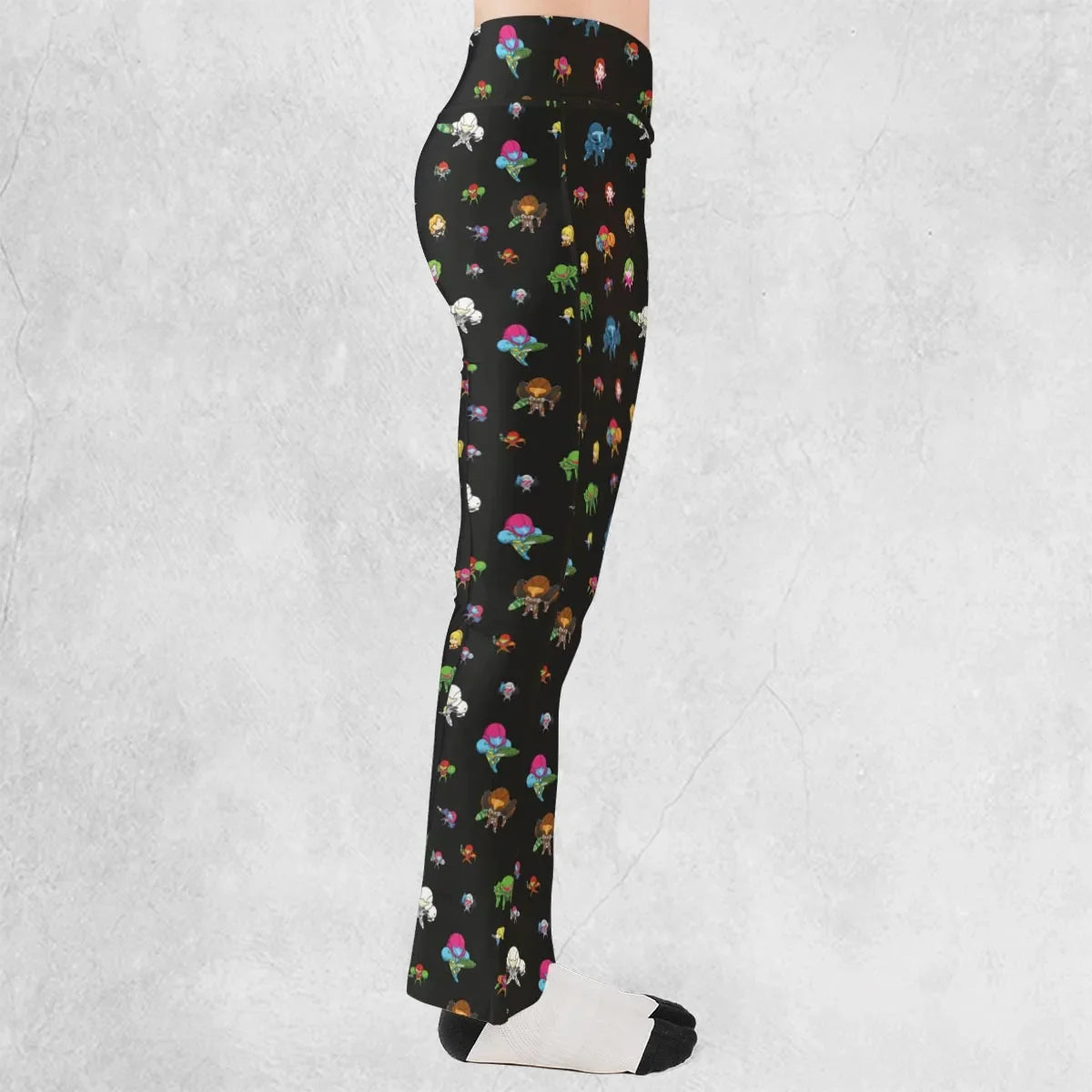 Metroid Pattern Flare Leggings