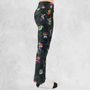 Tropical Mario Super Mario Flare Leggings