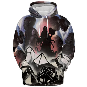 How I Roll DnD All-over Print Hoodie