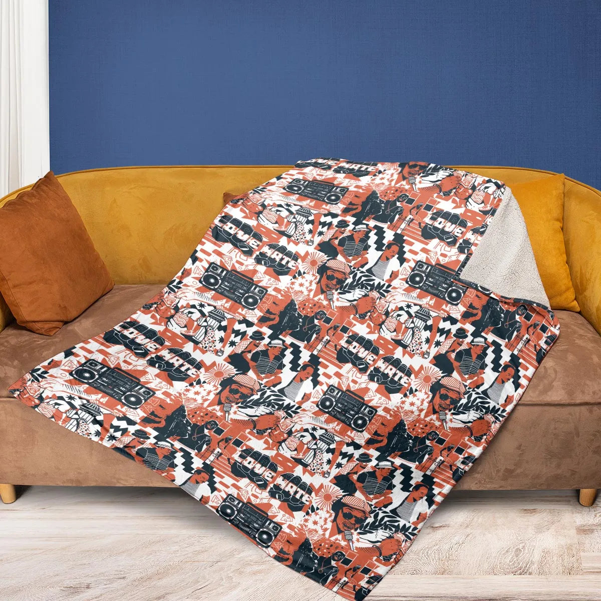 Love and Hate Do The Right Thing Fleece Blanket