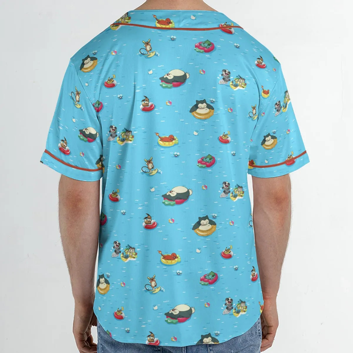 Pokemon Sunny Days Sea Swim Unisex Baseball Jersey