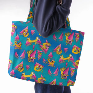 CatDog Nickelodeon Pattern Large Tote Bag