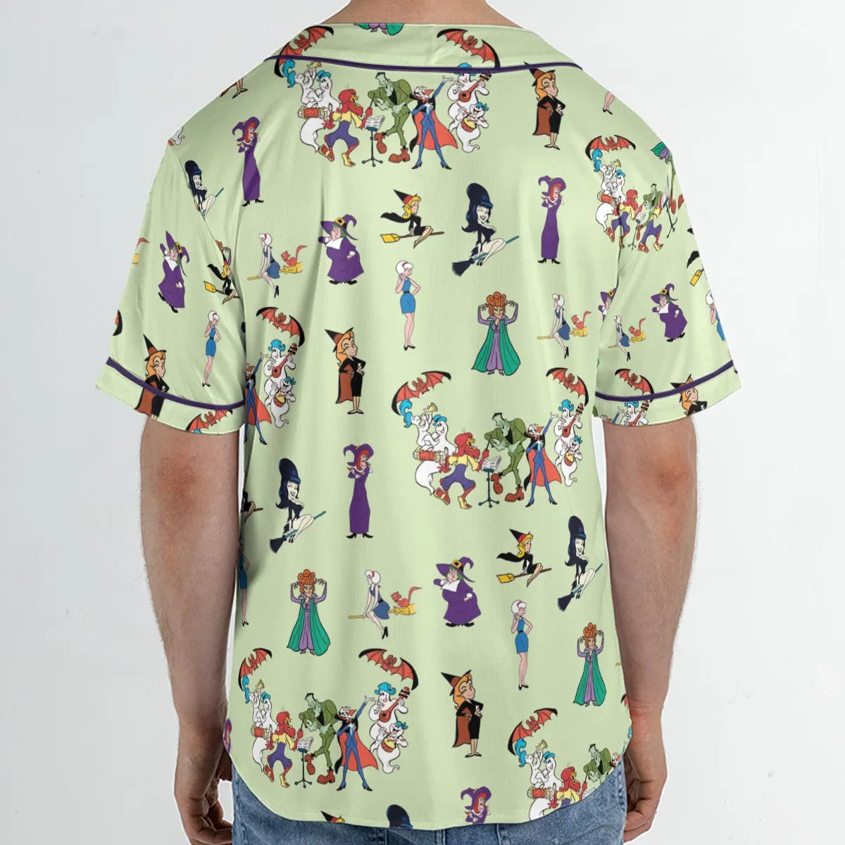 Witches Cartoon Characters Unisex Baseball Jersey