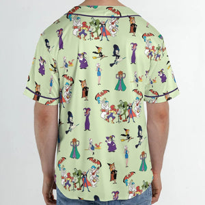 Witches Cartoon Characters Unisex Baseball Jersey