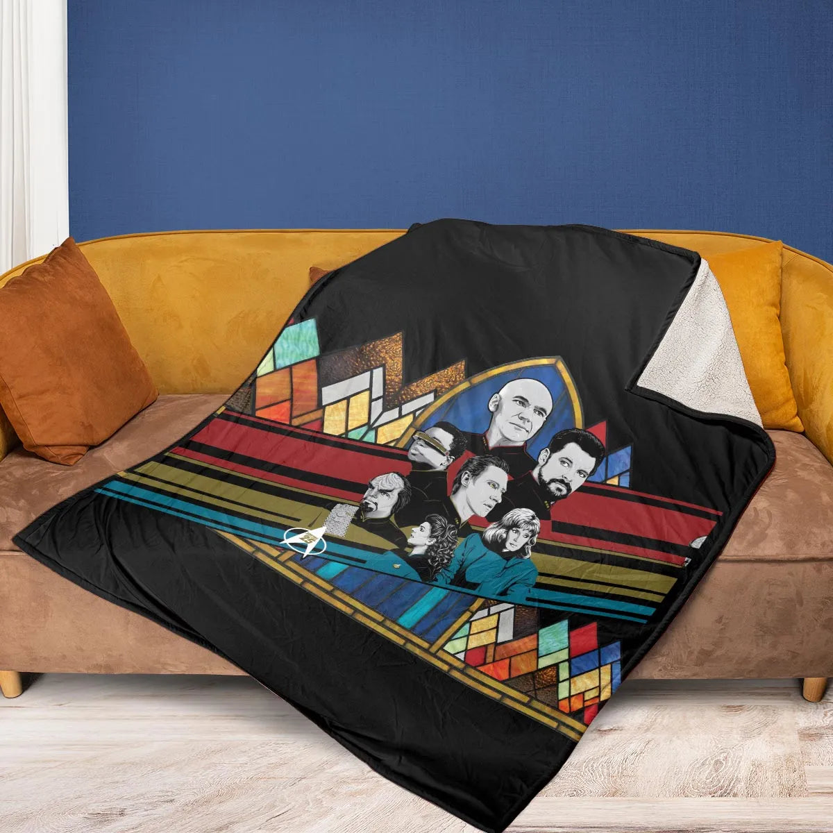 The Next Generation Star Trek Fleece Blanket