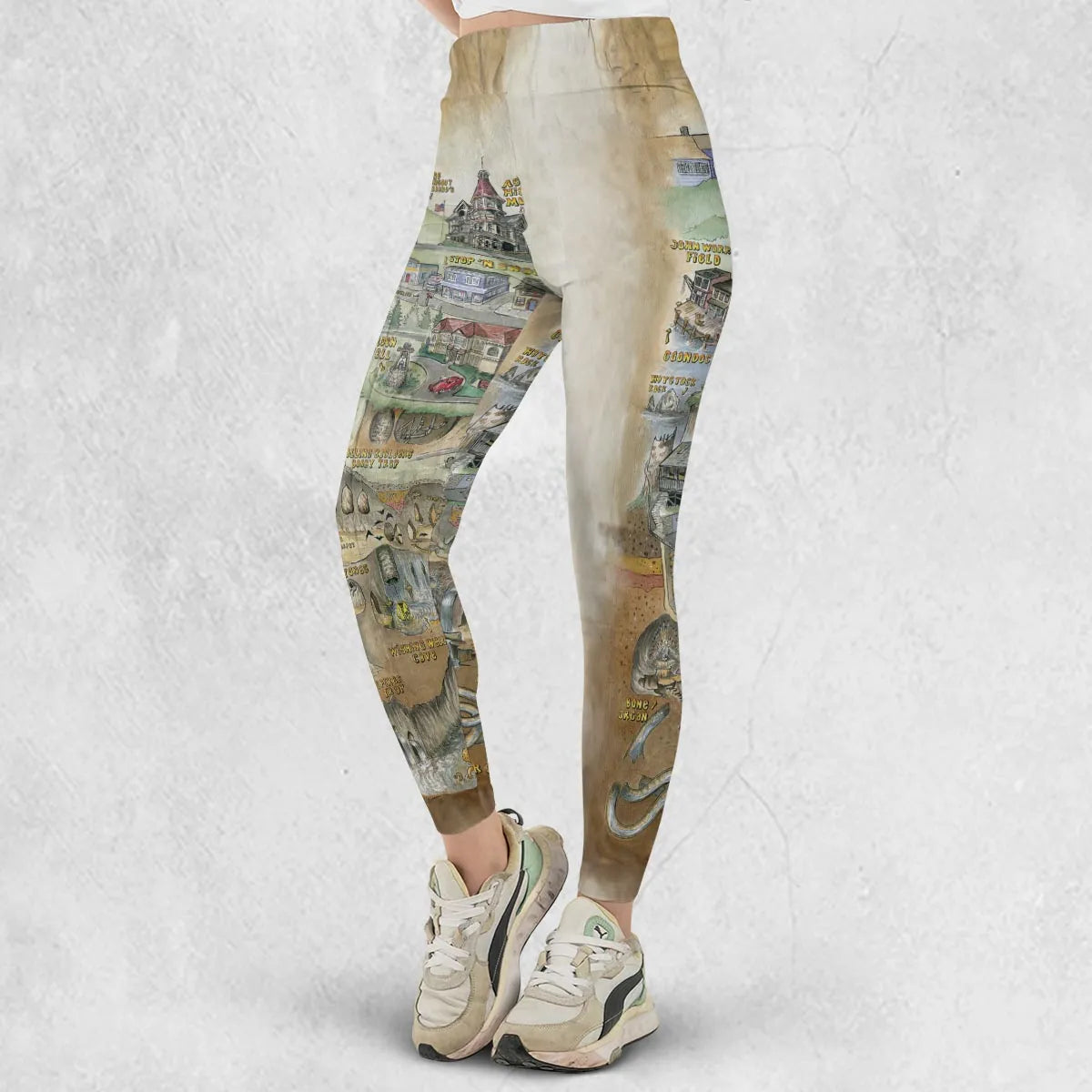 The Goonies Adventure Map Legging