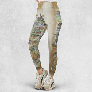 The Goonies Adventure Map Legging