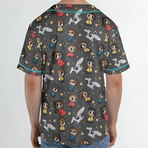 Cute Space Star Trek Unisex Baseball Jersey